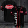 Bugatti Logo Black Baseball Jersey