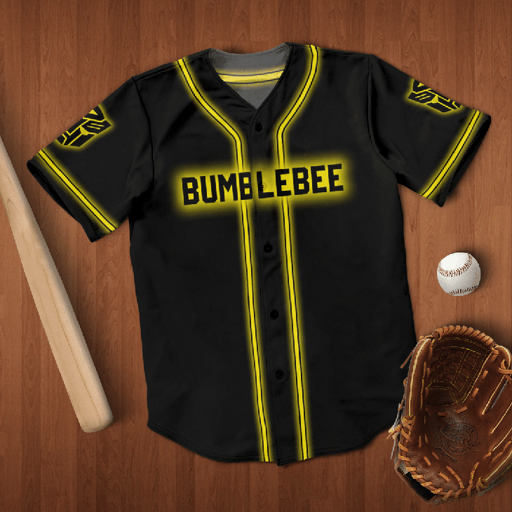 Bumblebee Transformer Baseball Jersey Shirt Bumblebee Transformer Baseball Jersey Shirt