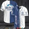 Busch Light Beer Navy Baseball Jersey