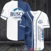 Busch Light Beer Skull Baseball Jersey