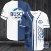 Busch Light Skull Baseball Jersey Shirt
