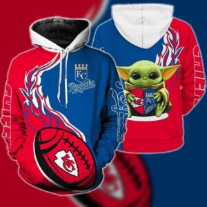 CHIEFS ROYALS BABY YODA LOVE 3D Hoodie All Over Printed Hoodie - 717482ab46ea