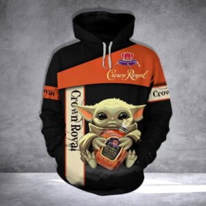 CROW ROYAL BABY YODA 3D Hoodie All Over Printed Hoodie - 5f9d06fac510