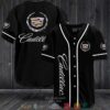 Cadillac Logo Black Baseball Jersey