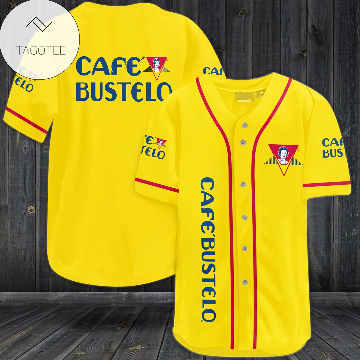 Cafe Bustelo Logo Baseball Jersey Shirt Cafe Bustelo Logo Baseball Jersey Shirt