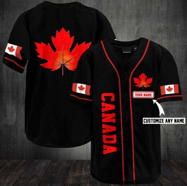 Canada Custom Name Baseball Jersey- Limited Edition Canada Custom Name Baseball Jersey- Limited Edition