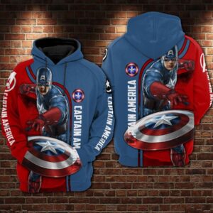 Captain America 3D Hoodie For Men For Women All Over Printed Hoodie - 7a47e84a3c2b