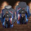 Captain America Marvel Cinematic Universe 3d Hoodie For Men For Women Captain America All Over Printed Hoodie. Captain America 3d Shirt - 09808a38eb1d
