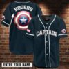 Captain American  Baseball Jersey Shirt