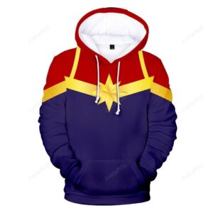 Captain Marvel 3D Hoodie For Men Women All Over 3D Printed Hoodie ï¿½ Carol Danvers Pullover 3D Hoodie For Men Women All Over 3D Printed Hoodie CSOS905 - c28eea63ee98