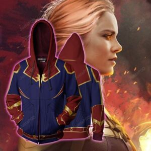 Captain Marvel Cosplay Costume Carol Danvers 2019 Superhero 3D Hoodie For Men Women All Over 3D Printed Hoodie Halloween Costumes Ms. Marvel Jacket Cosplay - f231e0bf288a