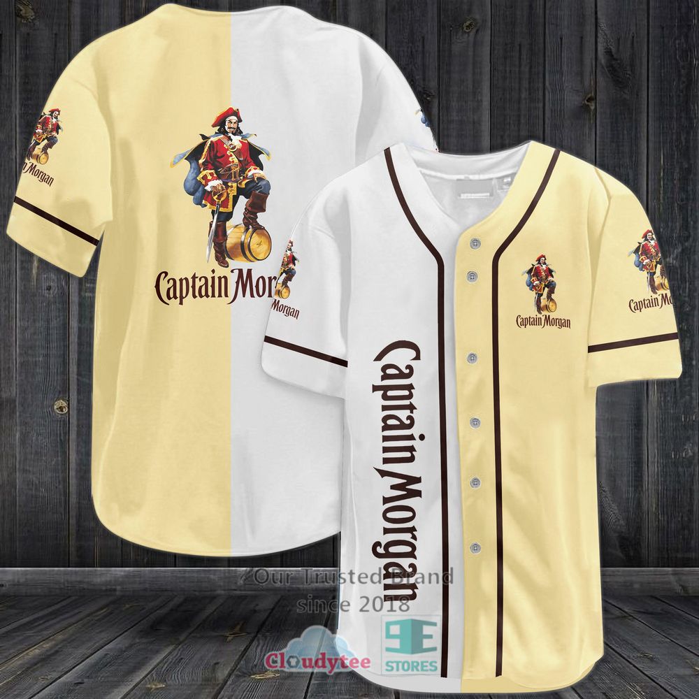 Captain Morgan Baseball Jersey Shirt Captain Morgan Baseball Jersey Shirt