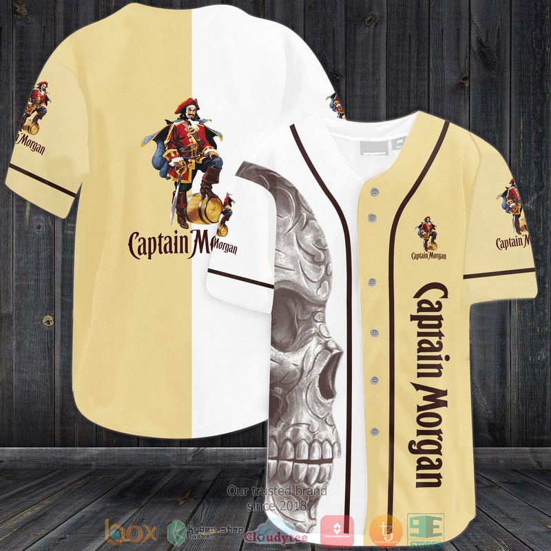 Captain Morgan Skull Baseball Jersey Captain Morgan Skull Baseball Jersey