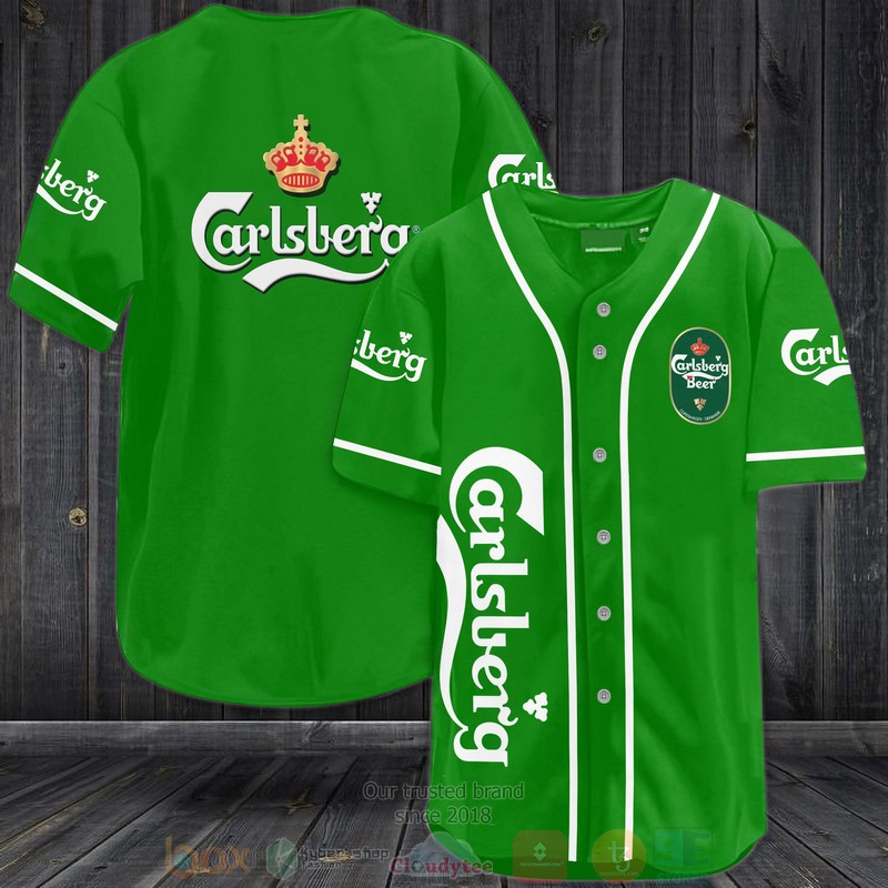 Carlsberg Beer Baseball Jersey Carlsberg Beer Baseball Jersey