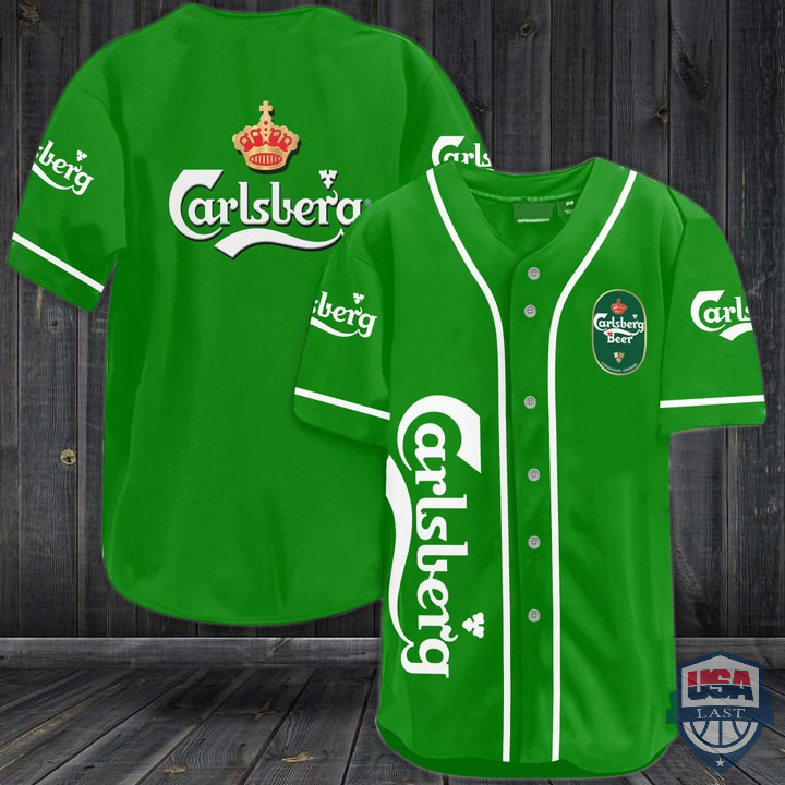 Carlsberg Beer Lager Baseball Jersey Carlsberg Beer Lager Baseball Jersey