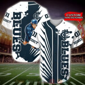 Carlton Blues Afl Personalized Baseball Jersey