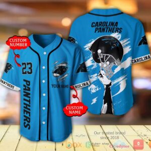 Carolina Panthers Nfl Personalized Baseball Jersey Shirt