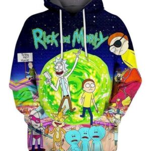 Cartoon Animated Sitcom Rick And Morty Pullover And Zippered Hoodies Custom 3D Graphic Printed 3D Hoodie All Over Print Hoodie For Men For Women - 9198f67ca08d