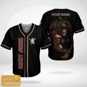 Casey Jones Custom Name Baseball Jersey
