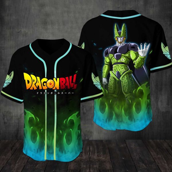 Cell Dragon Ball Baseball Jersey Shirt Cell Dragon Ball Baseball Jersey Shirt
