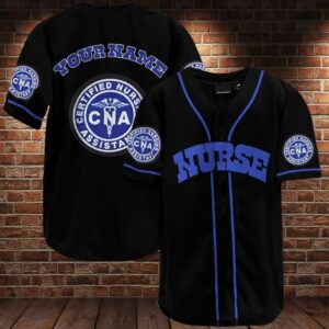 Certified Nurse Assistant Custom Name Baseball Jersey