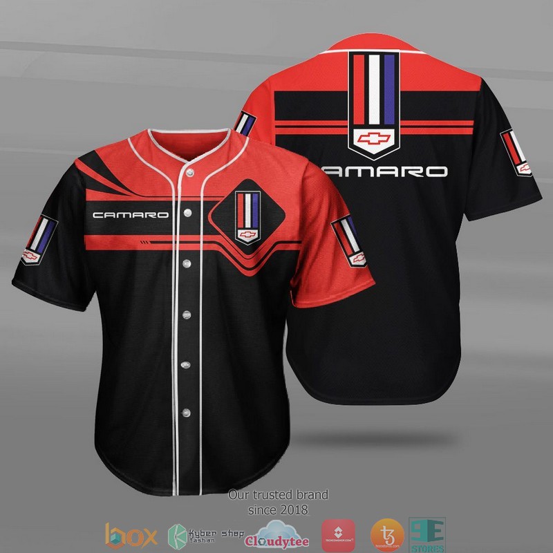 Chevrolet Camaro Car Motor Baseball Jersey Chevrolet Camaro Car Motor Baseball Jersey