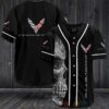 Chevrolet Skull Baseball Jersey Shirt