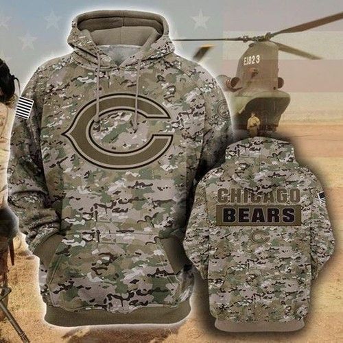 Chicago Bears Camo Pullover And Zippered Hoodies Custom 3d Graphic Printed 3d Hoodie For Men For Women - ee96991aaee0 Chicago Bears Camo Pullover And Zippered Hoodies Custom 3d Graphic Printed 3d Hoodie For Men For Women - ee96991aaee0