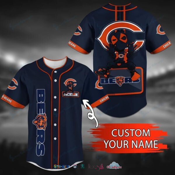 Chicago Bears Deadpool Personalized Baseball Jersey Shirt Chicago Bears Deadpool Personalized Baseball Jersey Shirt