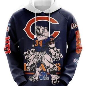 Chicago Bears Fan Pullover And Zippered Hoodies Custom 3d Graphic Printed 3d Hoodie For Men For Women - aa78c2de0ff4