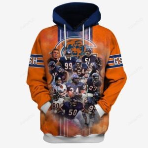 Chicago Bears Hall Of Famers Ncaa Football Many Logo 3d Hoodie For Men For Women Chicago Bears Hall Of Famers All Over Printed Hoodie. Chicago Bears Hall Of Famers 3d Shirt - 59bd50250d46