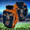 Chicago Bears Hip Hop Skull Pullover And Zippered Hoodies Custom 3d Graphic Printed 3d Hoodie For Men For Women - 3fe9a496bc4a