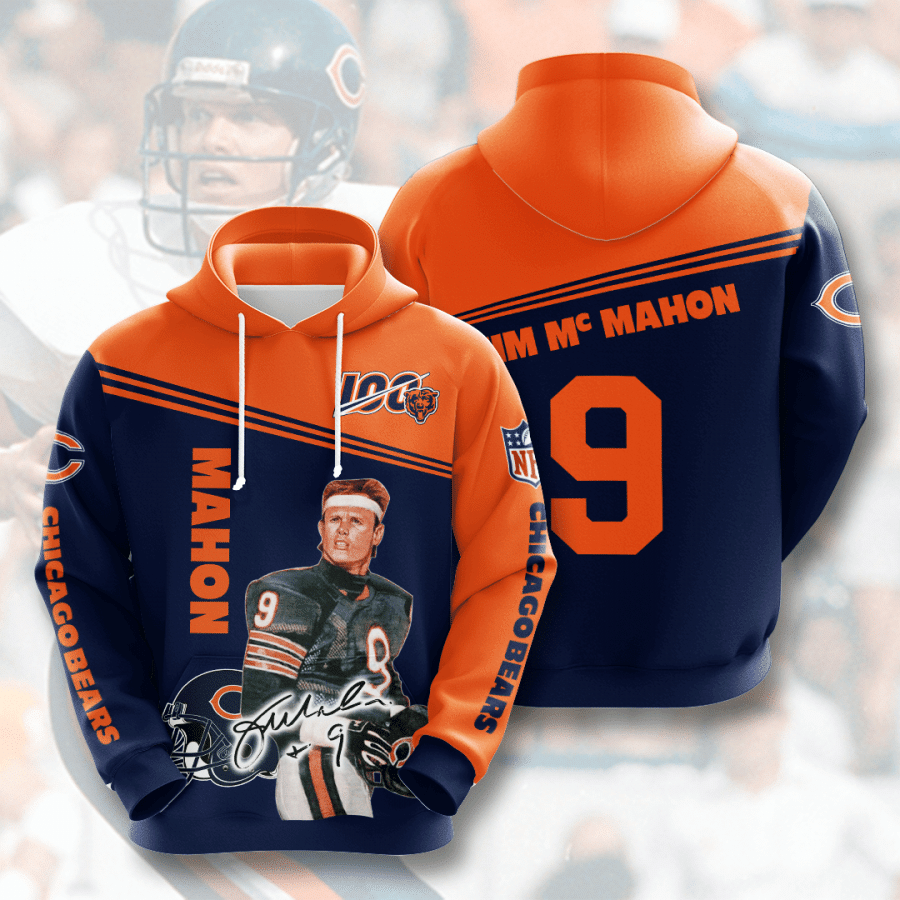 Chicago Bears Jim McMahon 9 3D Hoodie - 5c2a72944635 Chicago Bears Jim McMahon 9 3D Hoodie - 5c2a72944635