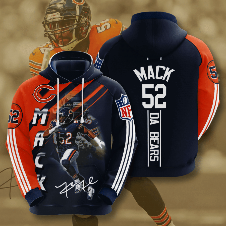 Chicago Bears Khalil Mack 3D Hoodie For Men For Women All Over Printed Hoodie - c62ba5795175 Chicago Bears Khalil Mack 3D Hoodie For Men For Women All Over Printed Hoodie - c62ba5795175