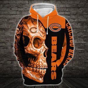 Chicago Bears NFL Tribal Skull Men And Women 3D Full Printing Hoodie Zip Hoodie Chicago Bears 3D Full Printing Shirt Chicago Bears All Over Print 3D Hoodie Shirt - 4439fce7e288