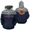 Chicago Bears Ncaa Football Maori Tattoo Blue White 3d Hoodie For Men For Women Chicago Bears All Over Printed Hoodie. Chicago Bears 3d Shirt - 3117f8e8f32c
