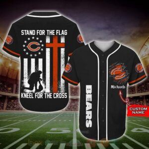 Chicago Bears Nfl Custom Name Baseball Jersey