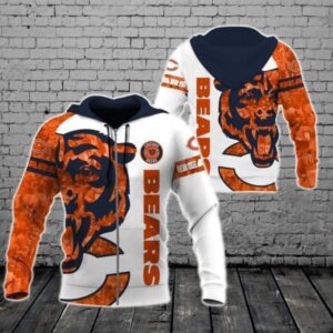 Chicago Bears Nfl For Bears Fan Pullover And Zip Pered Hoodies Custom 3D Graphic Printed 3D Hoodie All Over Print Hoodie For Men For Women - 344666c77cc8