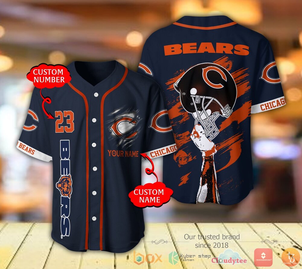 Chicago Bears Nfl Personalized Baseball Jersey Shirt Chicago Bears Nfl Personalized Baseball Jersey Shirt