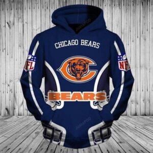 Chicago Bears Pullover And Zippered Hoodies Custom 3d Chicago Bears Graphic Printed 3d Hoodie All Over Print Hoodie For Men For Women - 6a50d4730bc0