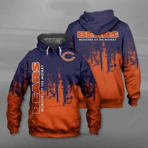 Chicago Bears Pullover And Zippered Hoodies Custom 3d Graphic Printed 3d Hoodie For Men For Women - 4f6a83a68db4
