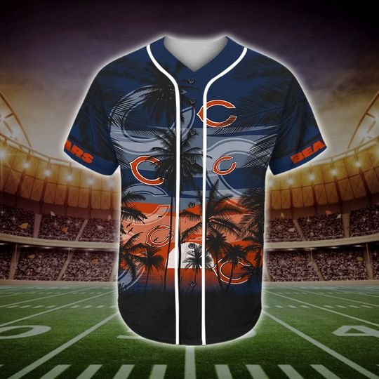 Chicago Bears Tropical Baseball Jersey Chicago Bears Tropical Baseball Jersey