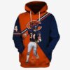 Chicago Bears Walter Payton Ncaa Football Many Logo 3d Hoodie For Men For Women Chicago Bears Walter Payton All Over Printed Hoodie. Chicago Bears Walter Payton 3d Shirt - 5fd7bf73c337