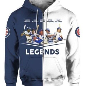 Chicago Cubs Legend Pullover And Zippered Hoodies Custom 3d Graphic Printed 3d Hoodie All Over Print Hoodie For Men For Women - a0c5945d8151
