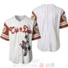 Chipmunks Chip & Dale All Over Print Pinstripe White Baseball Jersey