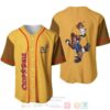 Chipmunks Chip ‘N’ Dale All Over Print Gold Brown Baseball Jersey