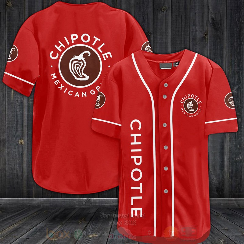 Chipotle Mexican Grill Baseball Jersey Shirt Chipotle Mexican Grill Baseball Jersey Shirt