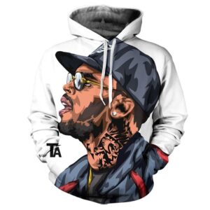 Chris Brown Pullover And Zippered Hoodies Custom 3D Chris Brown Graphic Printed 3D Hoodie All Over Print Hoodie For Men For Women - f3123d2f41ef