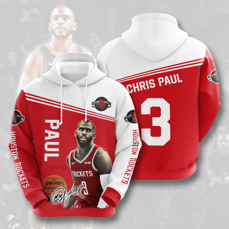 Chris Paul Houston Rockets 3D Printed Hoodie/Zipper Hoodie - ee25f210a599 Chris Paul Houston Rockets 3D Printed Hoodie/Zipper Hoodie - ee25f210a599