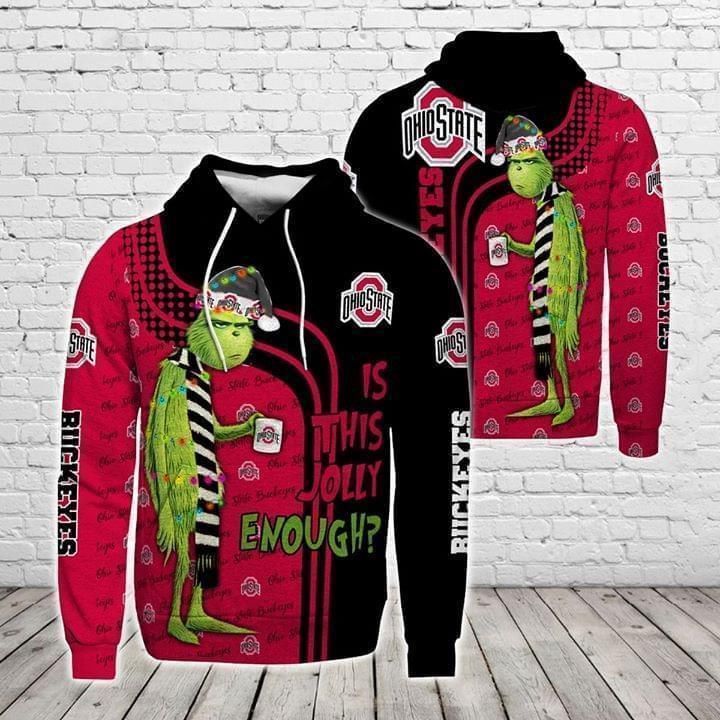 Christmas Grinch Is This Jolly Enough Ohio State Buckeyes Ncaa Skull 3D Hoodie For Men For Women All Over Printed Hoodie - 3dc798c2e5a3 Christmas Grinch Is This Jolly Enough Ohio State Buckeyes Ncaa Skull 3D Hoodie For Men For Women All Over Printed Hoodie - 3dc798c2e5a3